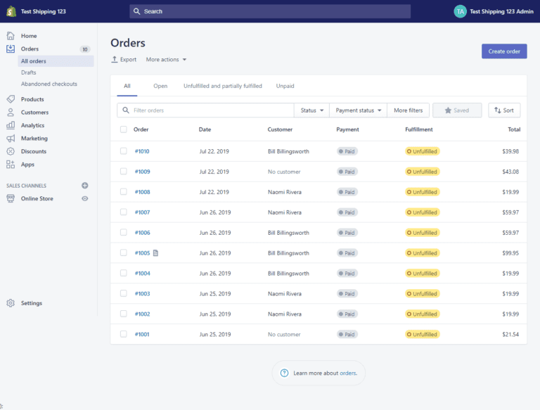 Shopify International Shipping Preferred Shipping