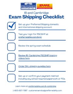IB Cambridge Checklist